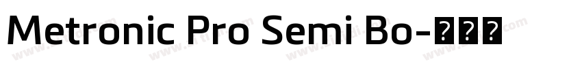 Metronic Pro Semi Bo字体转换